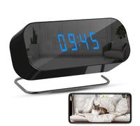 DJDAI Cámara espía oculta WiFi, mini cámara de reloj inalámbrica con detección de movimiento y visión nocturna, ideal para seguridad del hogar y vigilancia de mascotas