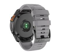 DJDLFA Correa de reloj de 22 mm para Garmin Fenix 6 Pro/Fenix 6/ 7/ 7 Pro/ 5/Epix Pro 47 mm, correa de silicona suave de ajuste rápido de 22 mm para Garmin Forerunner 965/955/945/935(Gray)
