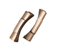 DJDLFA Enlace final curvado sólido plateado dorado negro rosa 20 mm 21 mm solo para Submariner GMT Daytona 116610 correa de reloj de goma y cuero, 20mm, Ágata