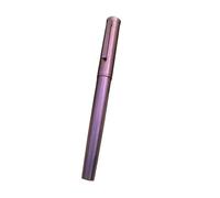 DJDLFA Pluma estilográfica colorida de aleación de titanio NO.6 EF/F, punta suave, regalo de escritura para estudiantes de negocios con bolígrafo convertidor (H,cuchillo largo 0,8-1,2 mm)