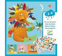 Djeco 599386031 - CREA Pegatinas de Animales