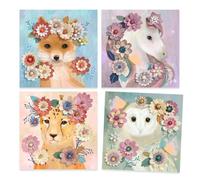 Djeco A&C Papel Creativo Coronas de Flores