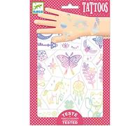 DJECO Amuletos De La Suerte (mín. 2 U.), Tatuajes Temporales Niños, Rosa (Pink), 21x14cm