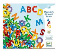 DJECO- Calendarios de advientoImanes y Juguetes magnéticosDJECOMagnéticos 83 Letras pequeñas, Multicolor (15)