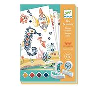 Djeco DJ08742 Mix & Match Sellos Animales Sorprendentes