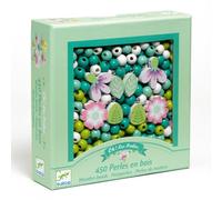 Djeco-DJ09808 Hojas para niños Mayores, Cuentas y Joyas, Color Mixto, Small (100)