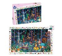 Djeco Enchanted Forest 100pc Observation Jigsaw Puzzle + Poster Observación El Bosque Encantado, Color, 1000 (DJ07504)