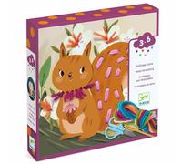 DJECO Enhebrado de lana - Pequeño paso con hilo