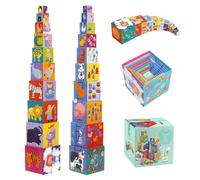 Djeco Funny Blocks- 10 Stacking (Japan Import)