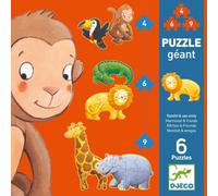Djeco Giant Puzzles, Marmoset & Friends, Rompecabezas