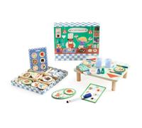 Djeco Juego de restaurante de juguetes - Juego de rol para niños - Madera FSC.