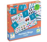 Djeco Juego educativo de bingo con números, juguete educativo FSC Mix.