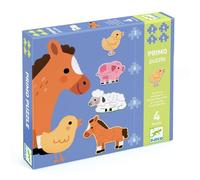 Djeco Juego educativo Puzzle Granja FSC Mix 3-6 piezas