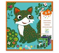 DJECO- Juegos de acción y reflejosJuegos educativosDJECOCuadros para rascar Animales pequeños, Multicolor, Small (1)