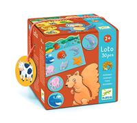 Djeco- Juegos de Mesa Educativos Loto Animales, Multicolor (DJ08120)