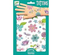 DJECO- Tatuajes Flores campestres temporales, Multicolor (DJ09585)