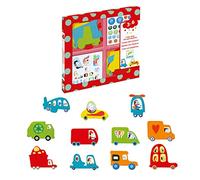 Djeco Me Gustan Los Coches - Juego Educativo Crear Con Pegatinas, Multicolor