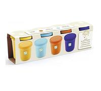 DJECO modlear 4 Botes de Pasta Naturaleza Arte y Manualidades, Multicolor (DJ09027)