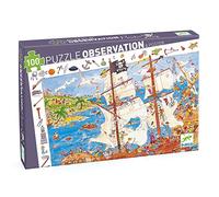 Djeco P Juego de Rompecabezas con Barco Pirata para Niños Mayores de 5 Años, multicolor (DJ07506)