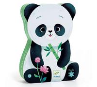 DJECO- P. Silueta Leo el Panda Robot Puzzles encajables y Rompecabezas, Multicolor (37282)