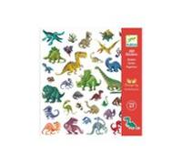 DJECO Globos Pegatinas Dinosaurios, multicolor, S (FBA_DJ08843)