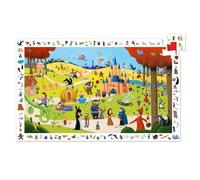 DJECO - Puzzle de observación de Personajes de Cuentos Famosos (54 Piezas), a Partir de 4 años, Juego de Montaje, Mejora la observación, póster Incluido y Caja incluida, Fabricado en Europa, cartón