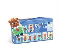 Djeco Puzzle educativo - Peludo de peluche - FSC MIX