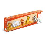 DJECO- RompecabezasPuzzles encajables y rompecabezasDJECOEncajable Savan & Co, Multicolor, 5 pièces, 25x25 cm (15)