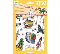 Djeco- Tatuajes Bang, Color azul, pequeño (DJ09577A) , color/modelo surtido