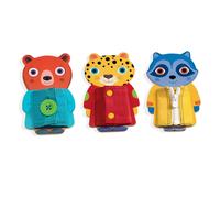 Djeco Ziptou - Niños Cremallera Botón Y Popper Fine Motor Habilidades Juguete