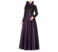 Djellaba - Vestido largo de oración islámica para mujer, diseño de flores de Abaya para mujer, Dubai de lujo de noche, Ramadán, oración islámica, vestido largo de una línea elegante y elegante