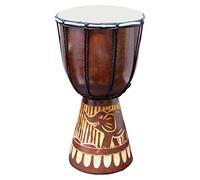 Djembe - Bongo tallado en tambor inspirado en África para principiantes de música para niños y adultos, también es una idea de regalo única