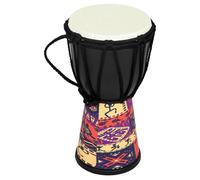 Djembé de Mano Africano para Niño Niña, 4 Pulgadas, Iniciación | PVC y Piel Sintética de Cabra, Ligero y Fácil de Guardar, para Educación Musical de Aula