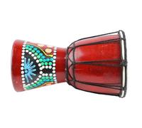 Djembe Drum African 7.9in Madera Sólida CRISP Sound Hand Percusion Instruments Musical Instruments para Niños Amantes de la Música para Adultos con Herramienta de Terapia de Relevista de Estrés