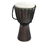 djembé fibra de vidrio metal efecto lacado 50 cm Piel de cabra Diámetro 24 cm carga ligera África