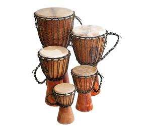djembé principiantes carga caoba barnizada 40 cm Cabra Diámetro 19 - 21 cm Niños Lady