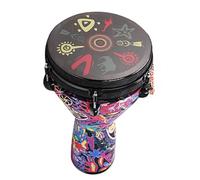 Djembé Profesional Tambor Africano De Fibra De Carbono Compuesto Hecho A Mano De 12 Pulgadas, Instrumento De Tambor De Mano Africano Ligero (Color : B)