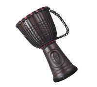 Djembé Profesional Tambor Africano De Madera Maciza De Caoba Hecho A Mano De 10 Pulgadas, Cabezal De Tambor De Piel De Oveja, Tambor De Mano Africano