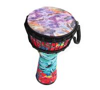 Djembé Profesional Tambor Africano De PVC Hecho A Mano De 11 Pulgadas, Instrumento De Tambor De Mano Africano Ligero (Color : C)