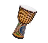 Djembé Profesional Tambor Africano Indonesio De Piel De Cabra Pintado De 8,5 Pulgadas Para Principiantes Para Practicar Pandereta Africana (Color : H)