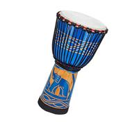 Djembé Profesional Tambor Africano Indonesio De Piel De Cabra Pintado De 8,5 Pulgadas Para Principiantes Para Practicar Pandereta Africana (Color : A)