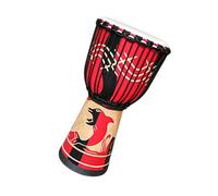 Djembé Profesional Tambor Africano Indonesio De Piel De Cabra Pintado De 8,5 Pulgadas Para Principiantes Para Practicar Pandereta Africana (Color : F)