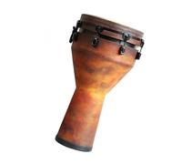 Djembé Profesional Tambor Africano Pintado De Madera Maciza De 10 Pulgadas, Tambor Africano Para Principiantes, Tambor De Mano Para Principiantes (Color : F)