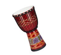 Djembé Profesional Tambor Africano Pintado Indonesio Estándar De 12 Pulgadas Para Principiantes Tambor Africano De Piel De Cabra (Color : F)