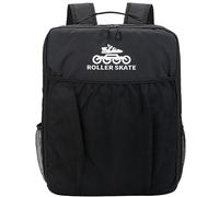 DJFOG Bolsa de Patines de Hielo para niños, Bolsa de Patines de Ruedas, Mochila de Patines de Ruedas, Bolsa de Almacenamiento de Patines en línea para Patines de Hielo,Negro,L