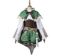 DJFOG Genshin Impact Venti - Disfraz de cosplay para mujer adulta, verde, talla L