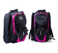DJFOG Mochila para Patines de Hielo/en línea/sobre Ruedas Unisex de Gran Capacidad 1680D Oxford Impermeable Resistente al Desgaste Bolsas de Patinaje Transpirables para Llevar,Rosado,40 * 22 * 50cm
