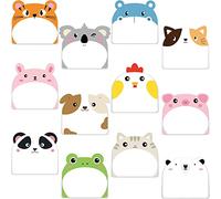 DJFOG Notas Adhesivas - Pack de 28 con Motivos Animales Lindos y Prácticos, Coloridas, Ideales para Notas y Marcas en Cuadernos y Libros, Gran Regalo para Estudiantes y Amantes de los Animales