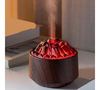 DJFYVAEIO Humidificador De Aromaterapia con Llama, Luz Ambiental De 7 Colores, Depósito De Agua De 300 Ml, Temporizador De 2 Velocidades,para Hogares Y Estudios De Yoga,Mejora La Calidad del Aire B