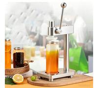 DJFYVAEIO Máquina Selladora De Latas, Selladora Manual Tipo Prensa con Escala, Altura Ajustable, Material De Aluminio, Prensa Manual, para Diámetro Interior De 51 Mm/Diámetro Exterior De 55 Mm A